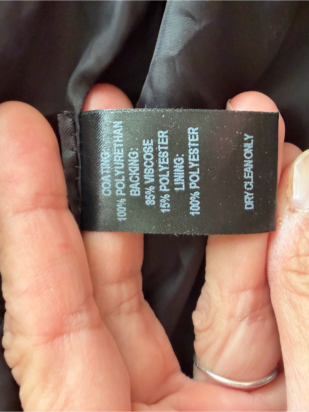 Peace of Mind Black Vegan Leather Moto Jacket - Picture 8 of 9